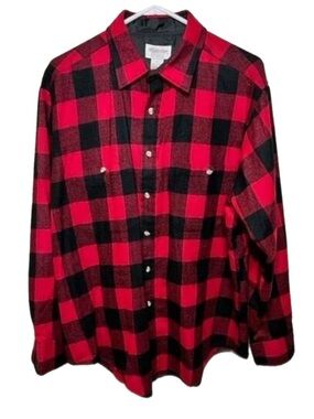 Windridge Flannel Shirt Buffalo Plaid Long Slv Outdoor Layer Fall Camping Large